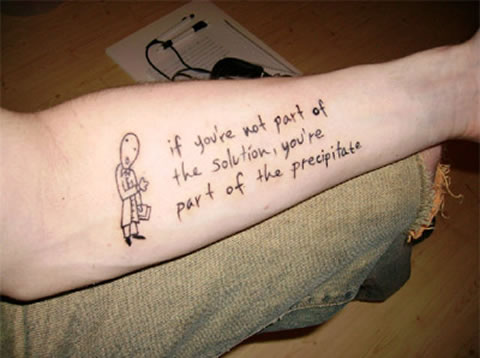 This tattoo design can save you some money on clothes :).