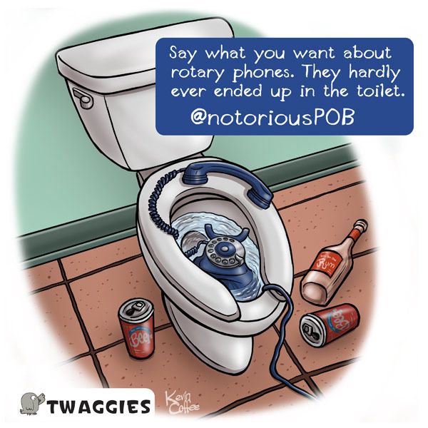 rotary phone cartoon