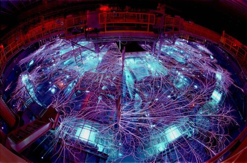 Z machine creates ice that is hotter than water