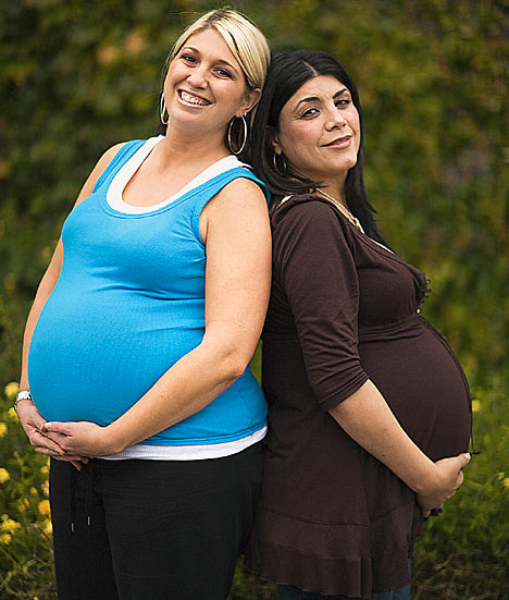 Twins from different mothers