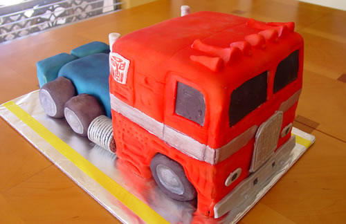 Optimus Prime Cake