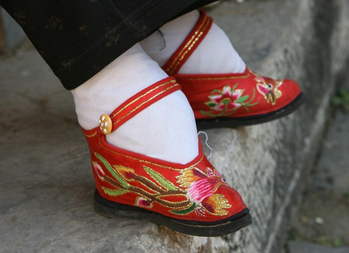 Foot binding was terrible for children's developing feet