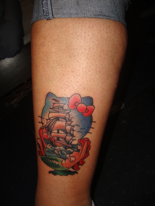 Hello Kitty Nautical Tattoo