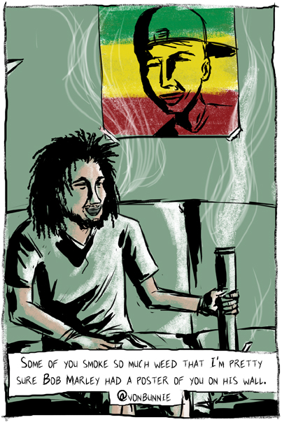 Bob Marley's Poster Wall - Neatorama