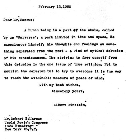 Einstein's letter to a desolate father
