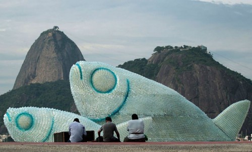 Giant Fish Sculptures Made Out Of Plastic Bottles - Neatorama