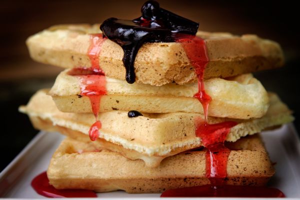 champagne waffles