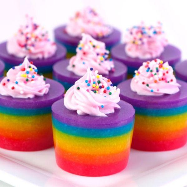 rainbow jello shots