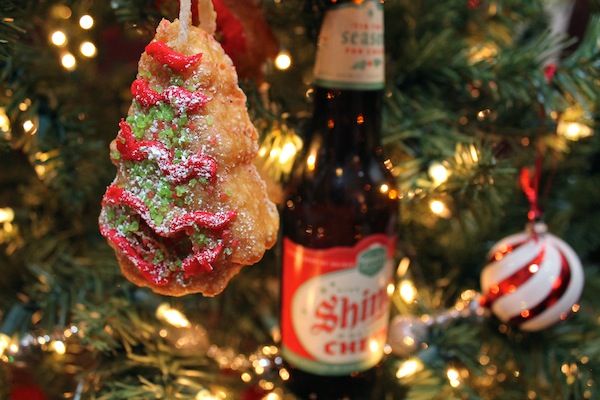deep fried Christmas tree