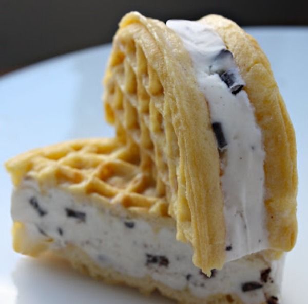 Eggo waffle sandwiches