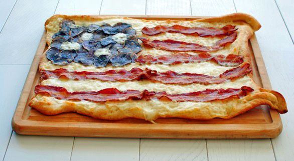 American flag pizza