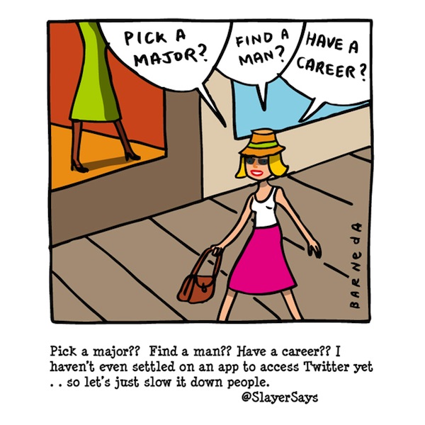 college major cartoon