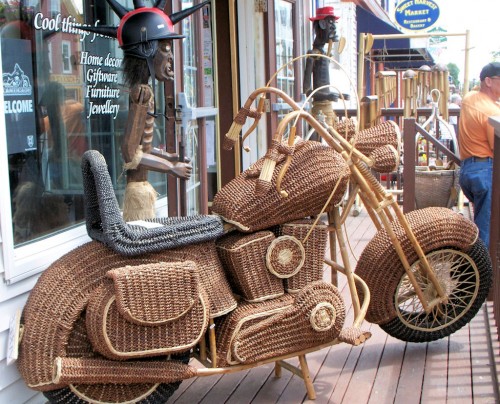 Wicker Motorcycle - Neatorama